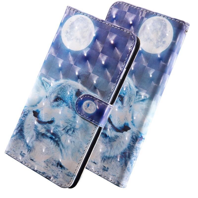 Printy pénztárca tok iPhone 13 Pro Max készülékhez - sarki farkas