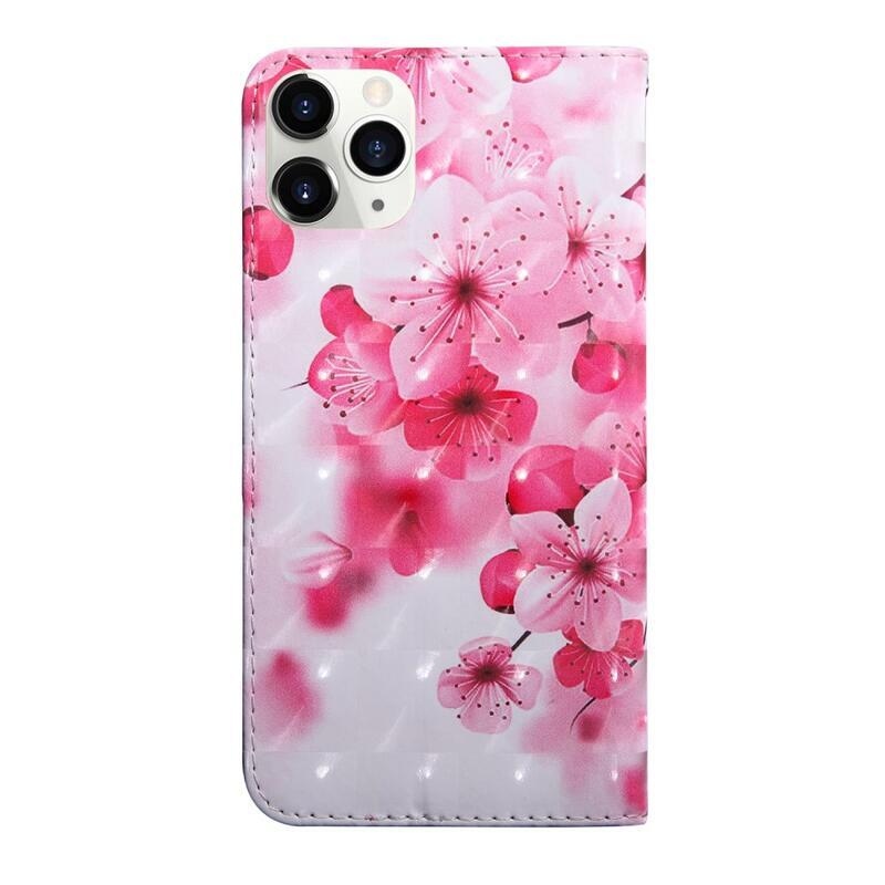 Printy pénztárca tok iPhone 13 Pro Max készülékhez - rózsaszín virágok