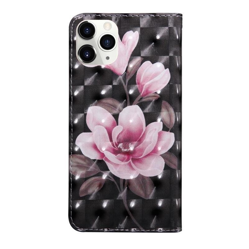 Printy pénztárca tok iPhone 13 Pro Max készülékhez - rózsaszín virág