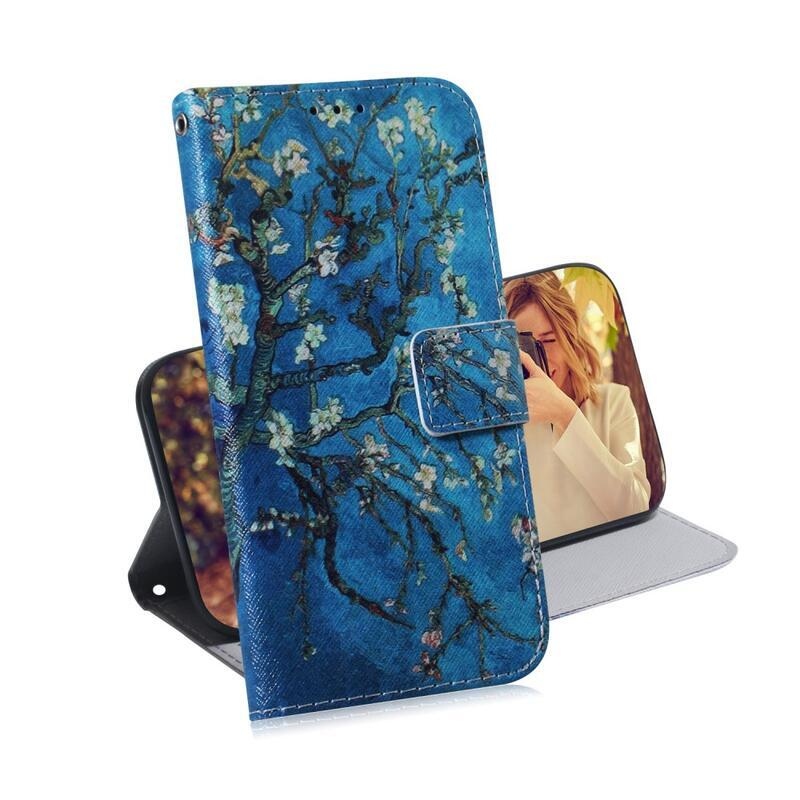Printy pénztárca tok mobiltelefonhoz Nokia XR20 - fehér virágok