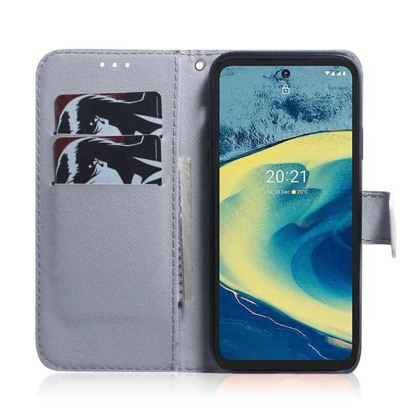 Printy pénztárca tok mobiltelefonhoz Nokia XR20 - fehér tigris