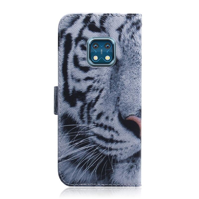 Printy pénztárca tok mobiltelefonhoz Nokia XR20 - fehér tigris