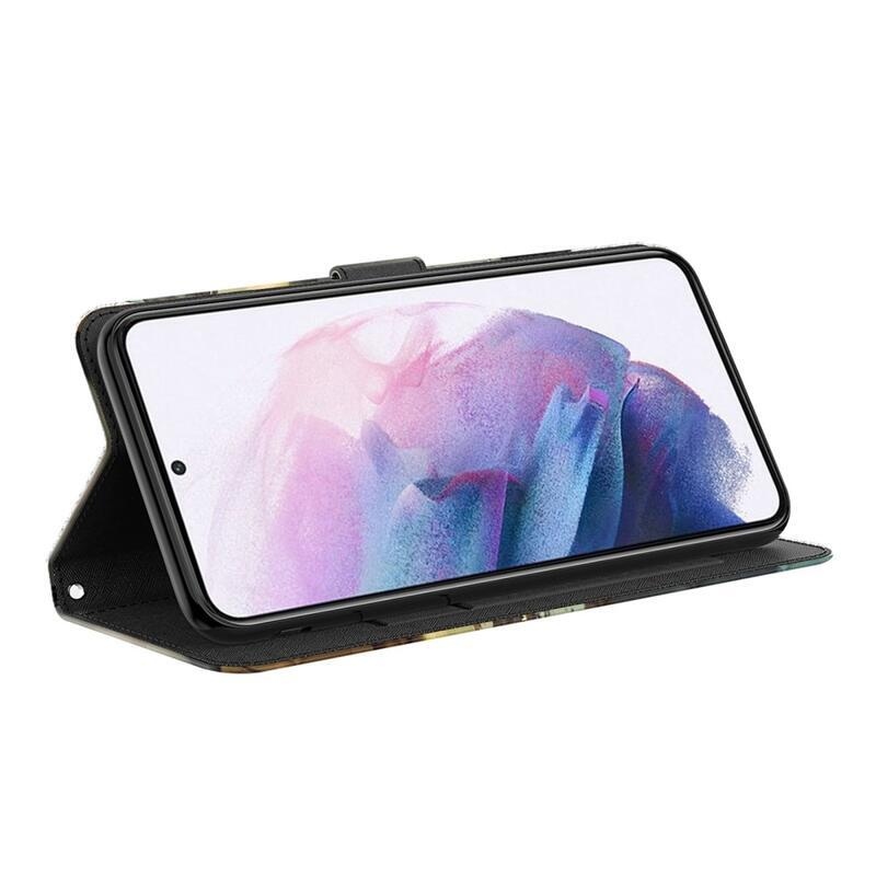 Printy pénztárca tok samsung Galaxy A33 5G - macska és tigris tükörkép