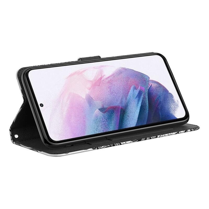 Printy pénztárca tok samsung Galaxy A33 5G - csipke virág