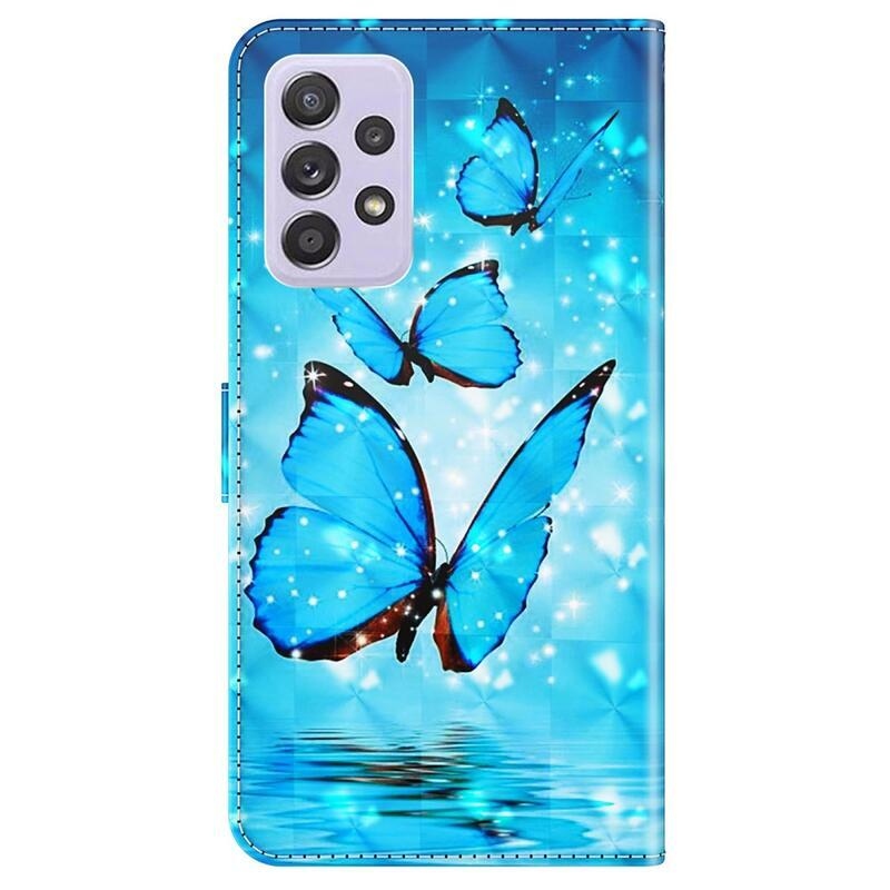 Printy pénztárca tok samsung Galaxy A33 5G - kék pillangókhoz