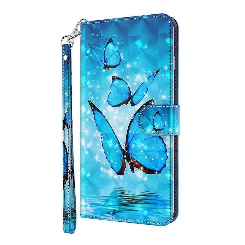Printy pénztárca tok samsung Galaxy A33 5G - kék pillangókhoz