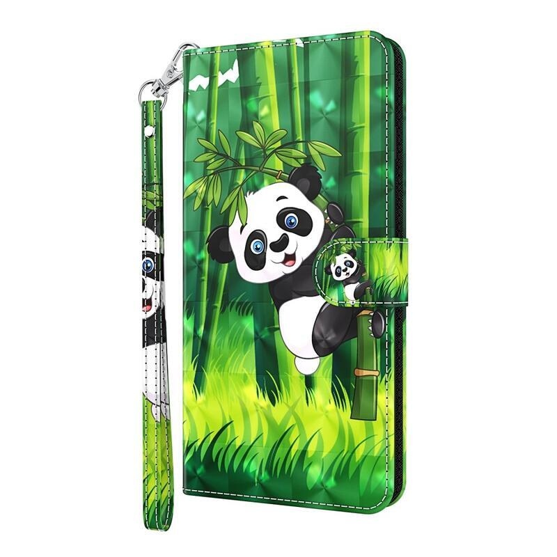 Printy pénztárca tok samsung Galaxy A33 5G - panda a bambuszon