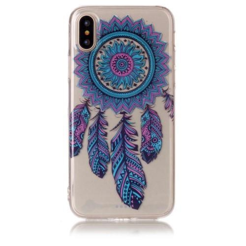 Printy átlátszó zselés tok iPhone X készülékhez - álom - átlátszó