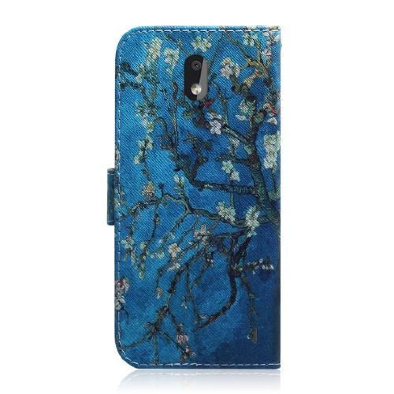Printy PU bőr pénztárca tok Nokia 2.2 mobiltelefonhoz - fa