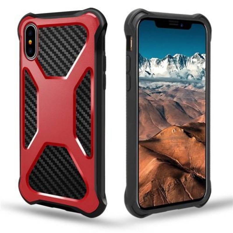 Proof hibrid tartós tok iPhone X készülékhez - piros