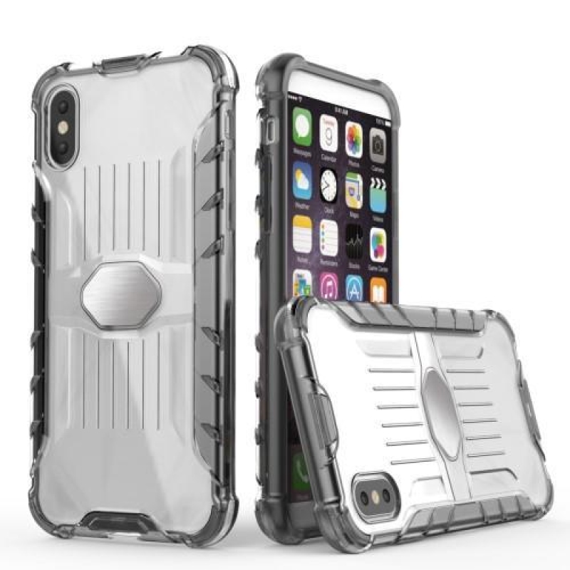 Tartós hibrid tok iPhone X készülékhez - szürke