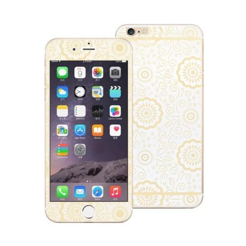 Védőkészlet elülső és hátsó edzett védőüveg iPhone 6 Plus és 6s Plus készülékhez - fehér