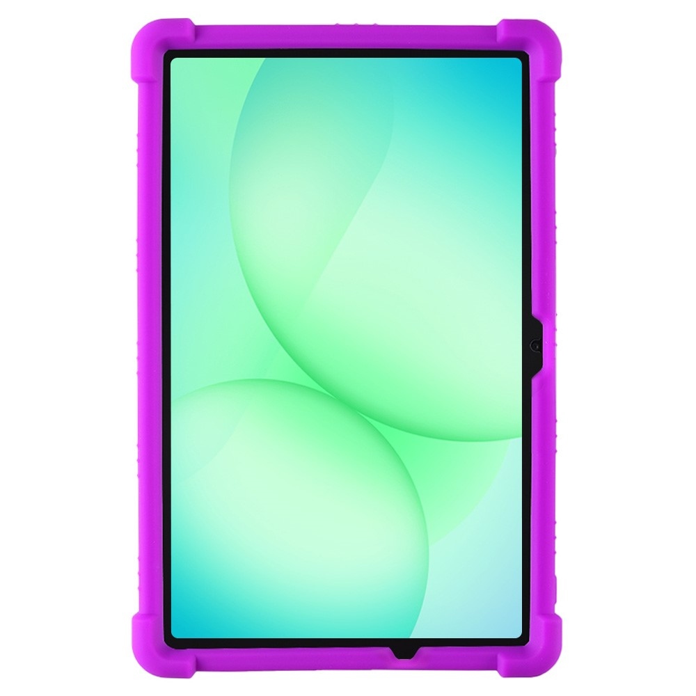 Védő szilikon tok megerősített sarkokkal Samsung Galaxy Tab A11+ készülékhez - lila