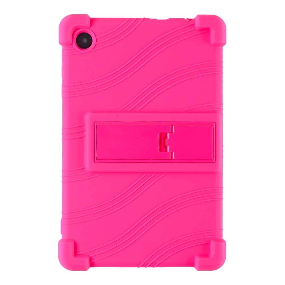Védő szilikon tok megerősített sarkokkal Samsung Galaxy Tab A11 készülékhez - rózsaszínű