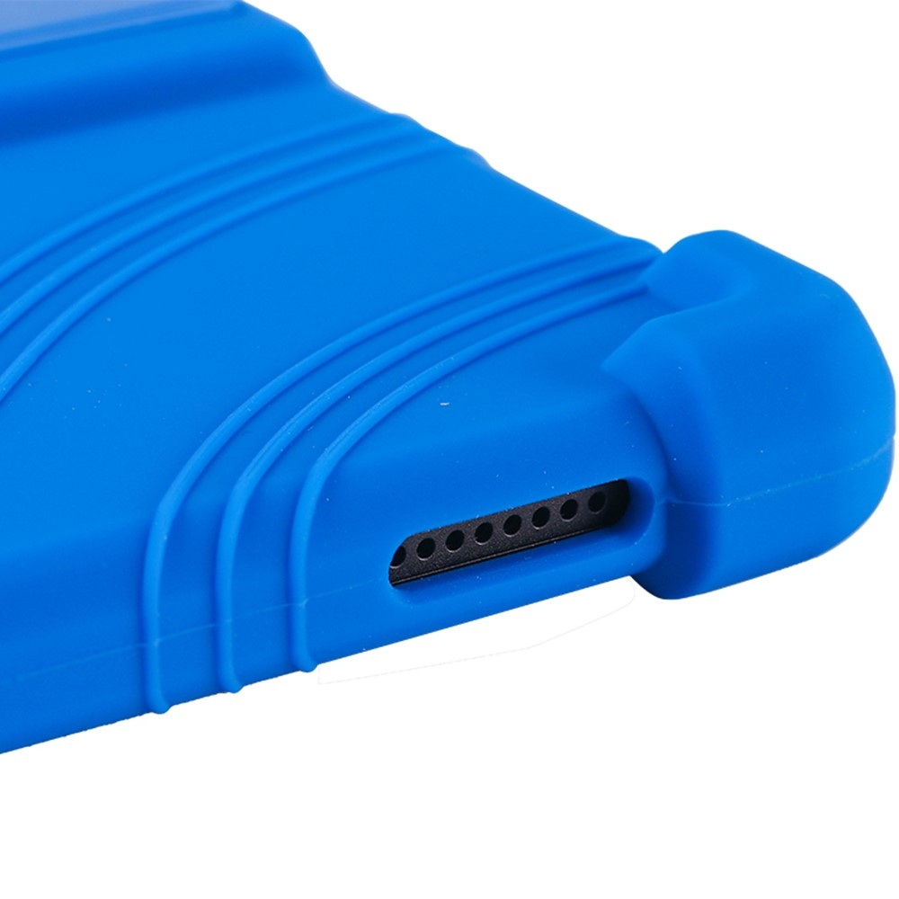 Védő szilikon tok megerősített sarkokkal Samsung Galaxy Tab A11 készülékhez - sötétkék