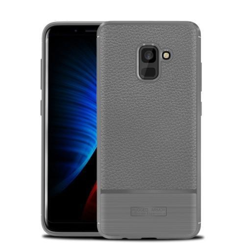 ProtectTexture zselés tok Samsung Galaxy A8 Plus (2018) - szürke