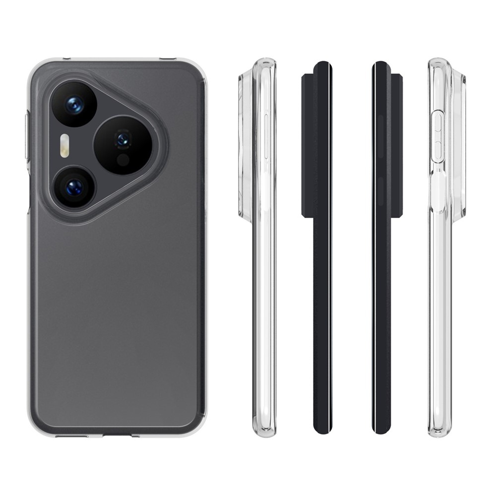 Átlátszó zselés tok Huawei Pura 80 Pro készülékhez - átlátszó