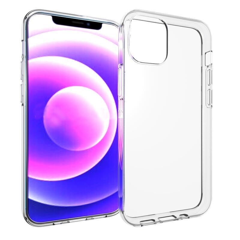 Átlátszó zselés tok iPhone 13 mini 5.4 készülékhez - átlátszó