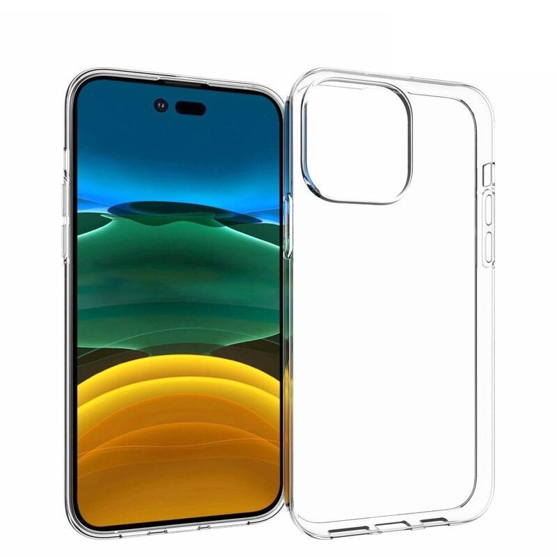 Átlátszó zselés tok iPhone 14 Pro Max 6.7 készülékhez - átlátszó