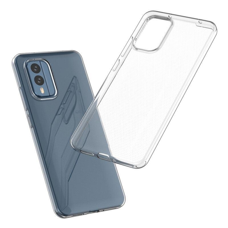 Átlátszó zselés tok a Nokia X30 5G készülékhez - átlátszó