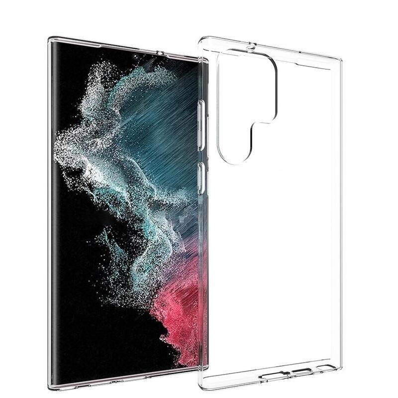 Átlátszó zselés tok Samsung Galaxy S23 Ultra készülékhez - átlátszó
