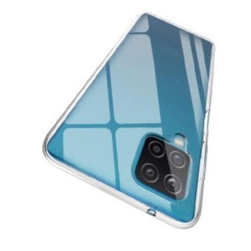 Átlátszó zselés tok Samsung Galaxy A12/M12 mobiltelefonhoz - átlátszó