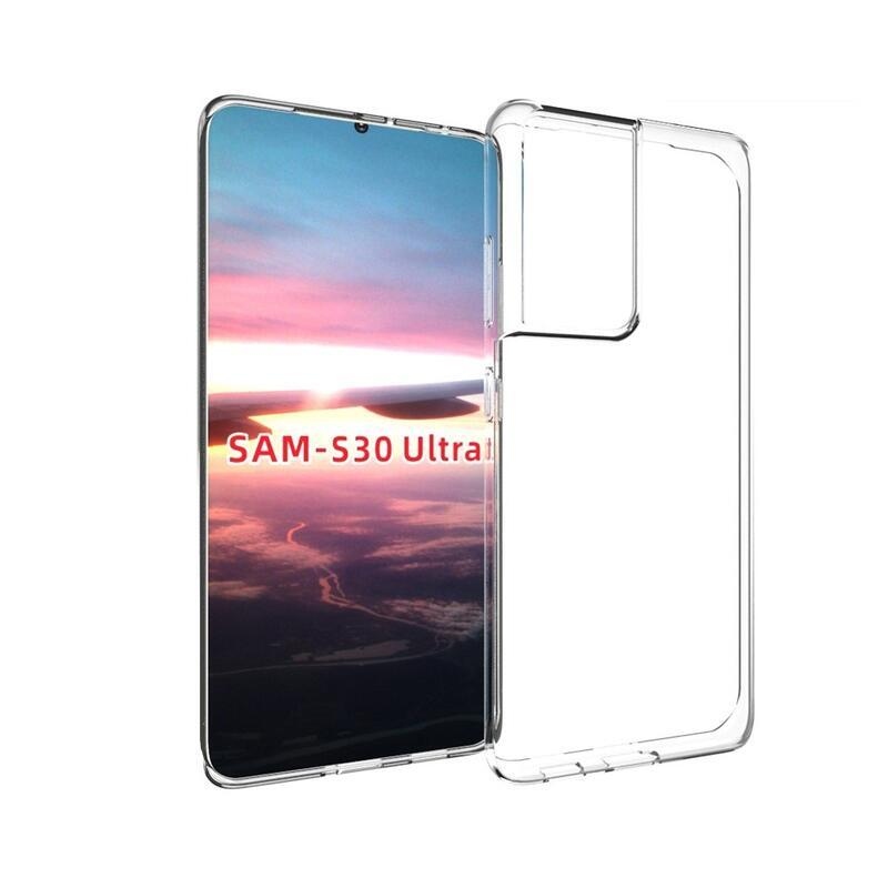 Átlátszó zselés tok mobiltelefonhoz Samsung Galaxy S21 ULTRA 5G - átlátszó