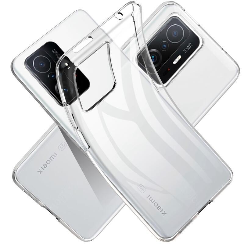 Átlátszó zselés tok Xiaomi 11T/11T Pro mobiltelefonhoz - átlátszó