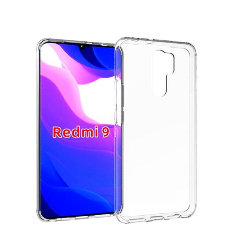 Átlátszó zselés tok Xiaomi Redmi 9 mobiltelefonhoz - átlátszó