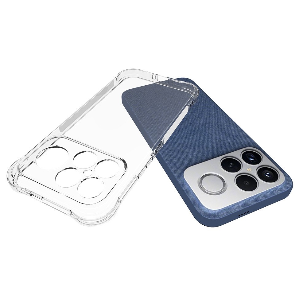 Átlátszó zselés tok megerősített sarkokkal a Xiaomi Poco F8 Ultra 5G számára - átlátszó