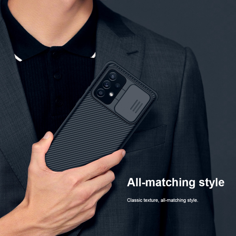 Nillkin CamShield PRO hátlap a Samsung Galaxy A52/A52 5G/A52s 5G számára Fekete