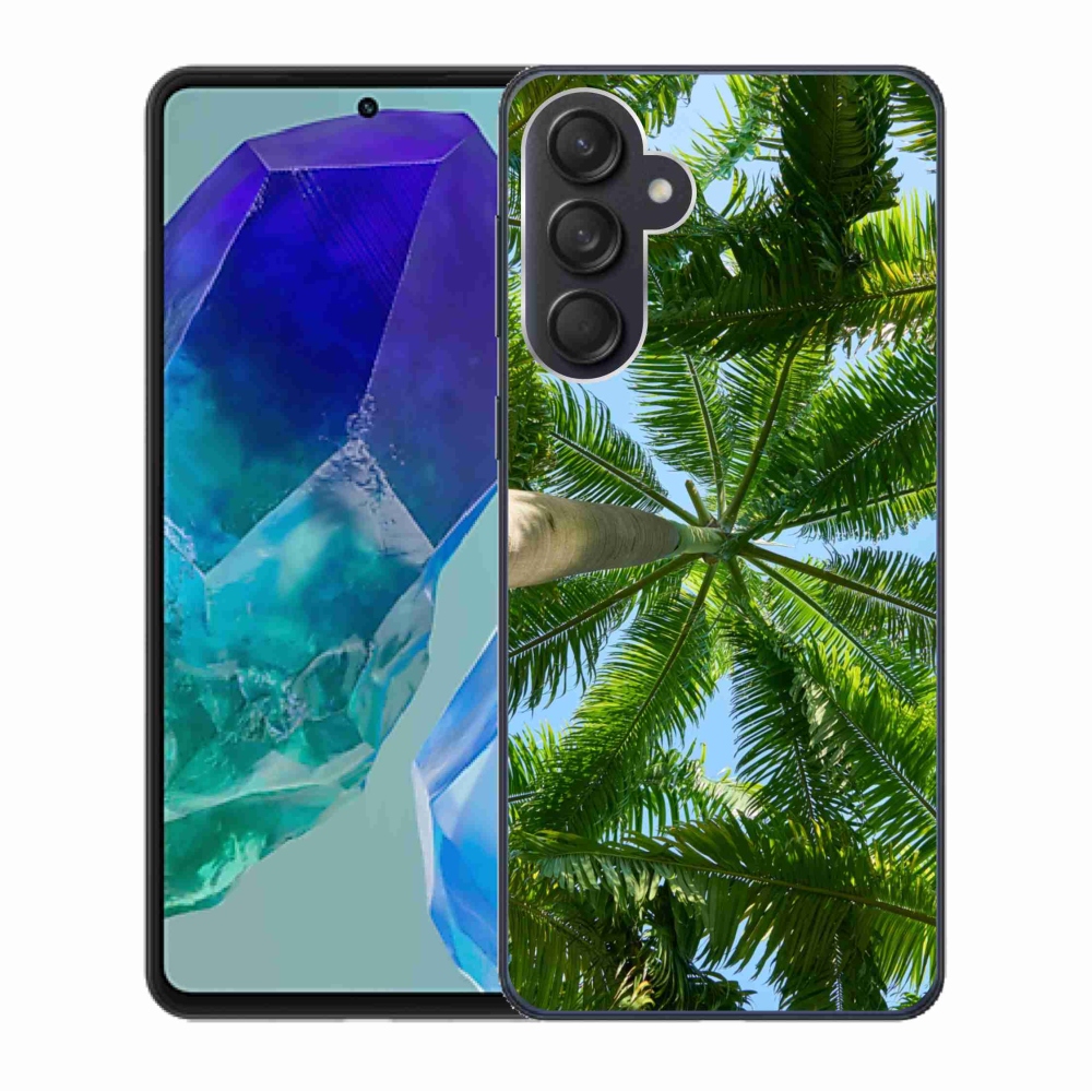 Gél borító mmCase Samsung Galaxy M55 5G - pálmafa - Samsung Galaxy M55 5G számára