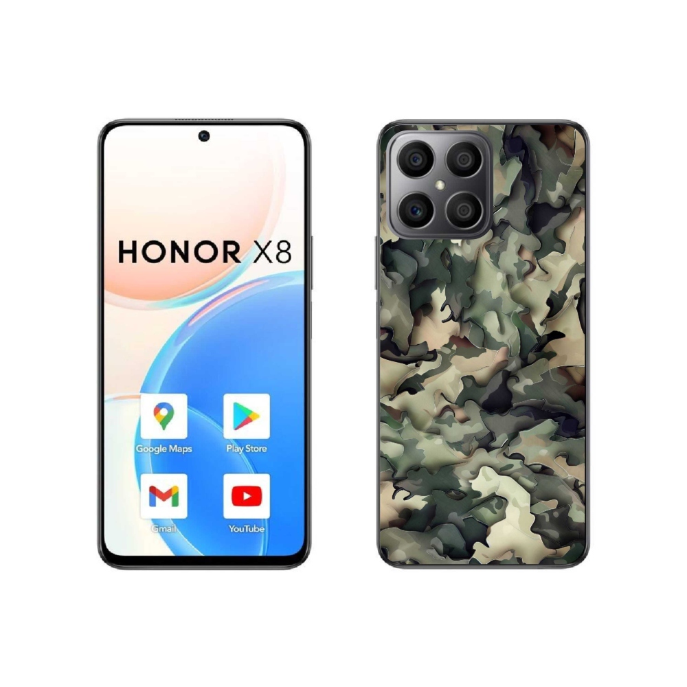 Gél borítás mmCase a Honor X8 4G készülékhez - álcázó minta 9