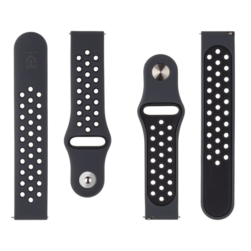 Tactical 856 Dupla szilikon szíj 20mm fekete