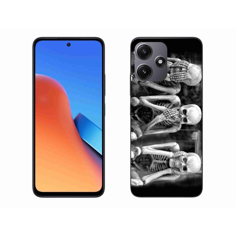 Gél borító mmCase a Xiaomi Redmi 12 5G számára - csontvázak