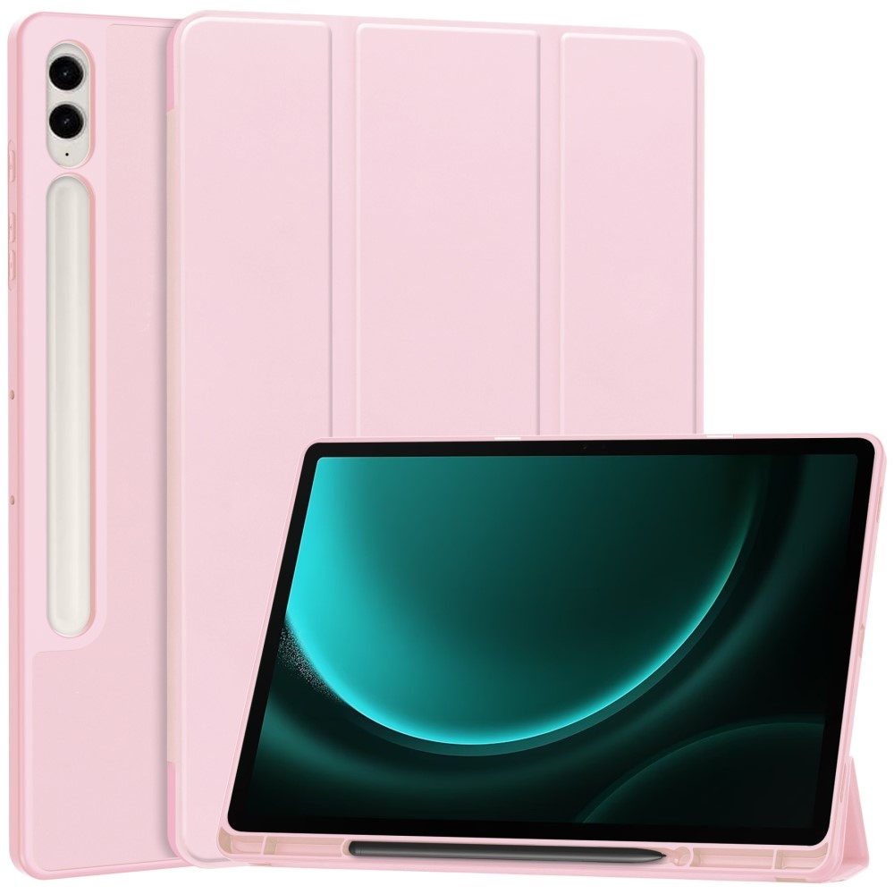 Ügyes záró tok Samsung Galaxy Tab S9 FE+ készülékhez - rózsaszín