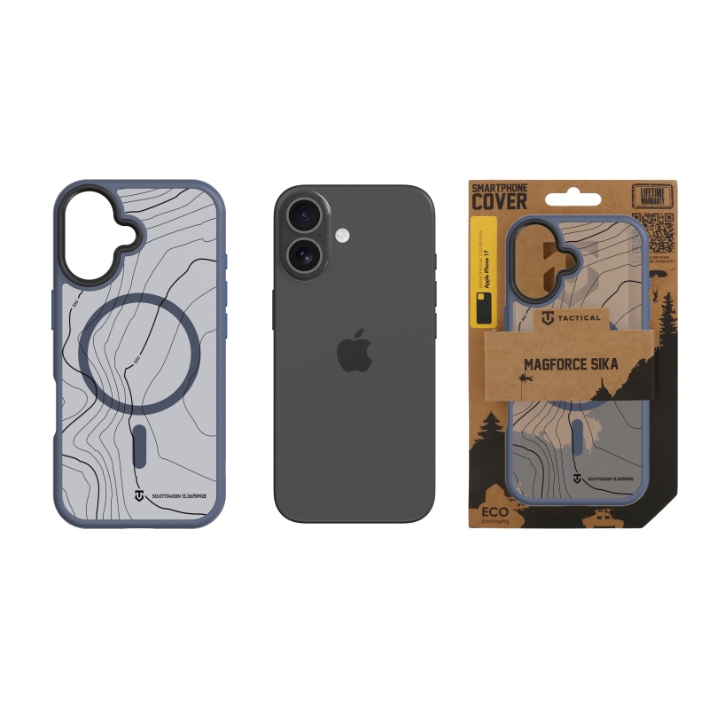 Taktikai MagForce Hyperstealth Sika borító iPhone 17 készülékhez Mélykék