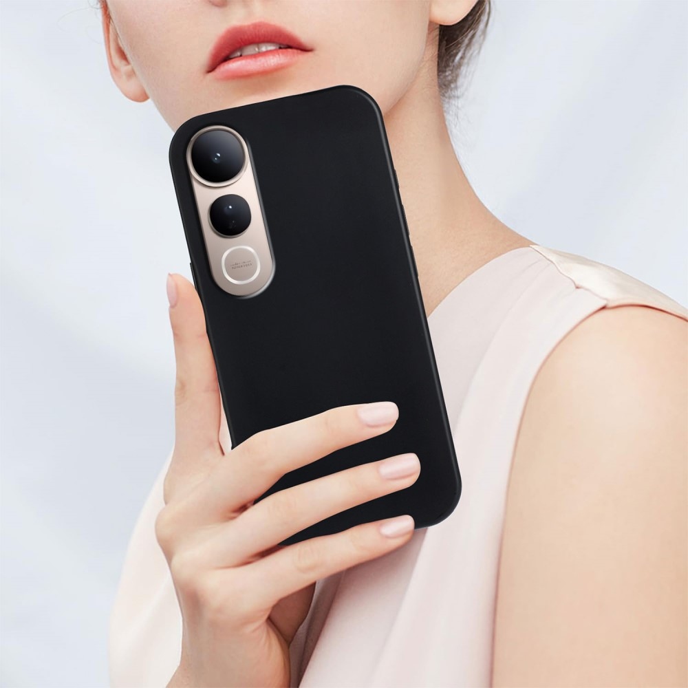 Matt zselés tok a Vivo V50 Lite 4G/5G készülékhez - fekete
