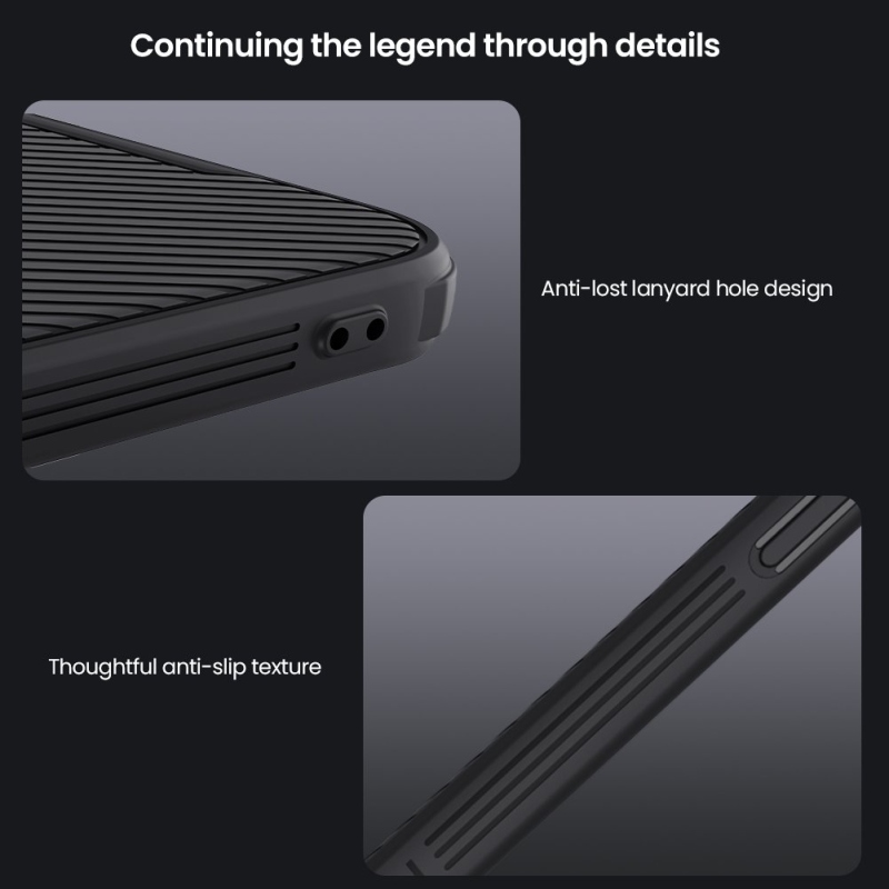 Nillkin CamShield PRO mágneses hátlap Apple iPhone 16e készülékhez Fekete