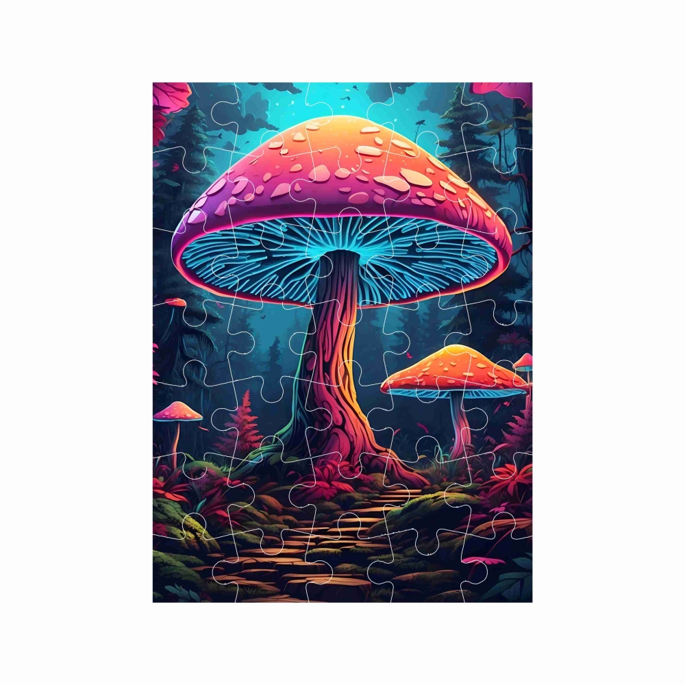 Puzzle 27x19,5cm (35 darab) képpel - gombák