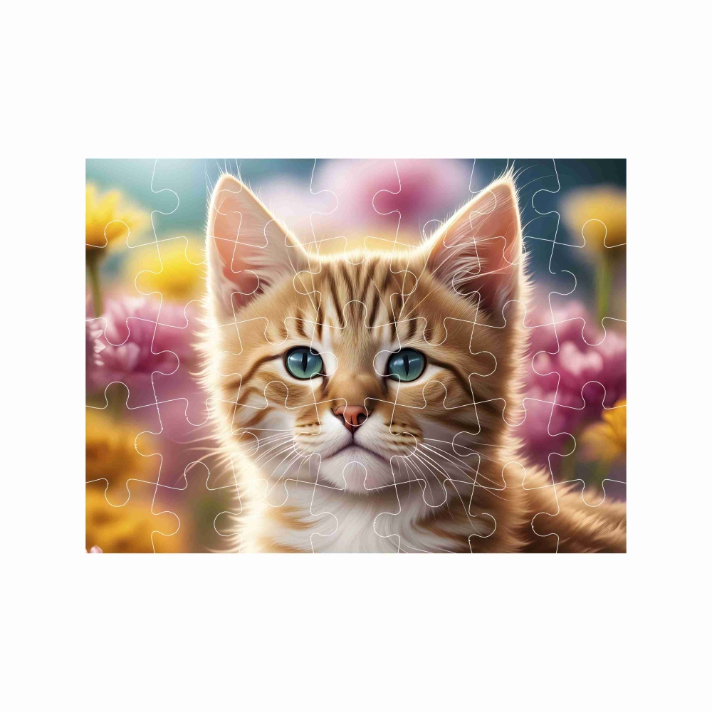 Puzzle 27x19,5cm (35 darab) képpel - cica