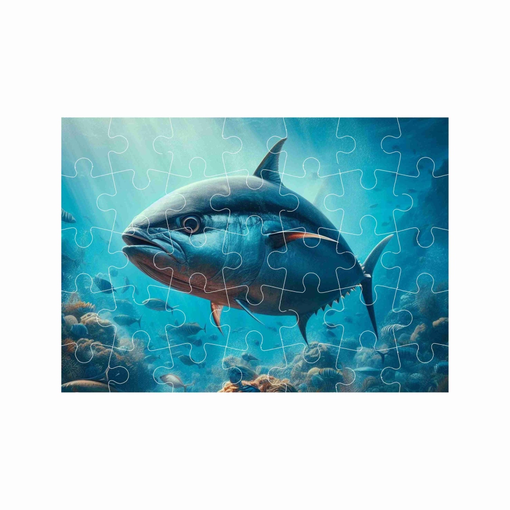 Puzzle 27x19.5cm (35 darabos) képpel - tonhal