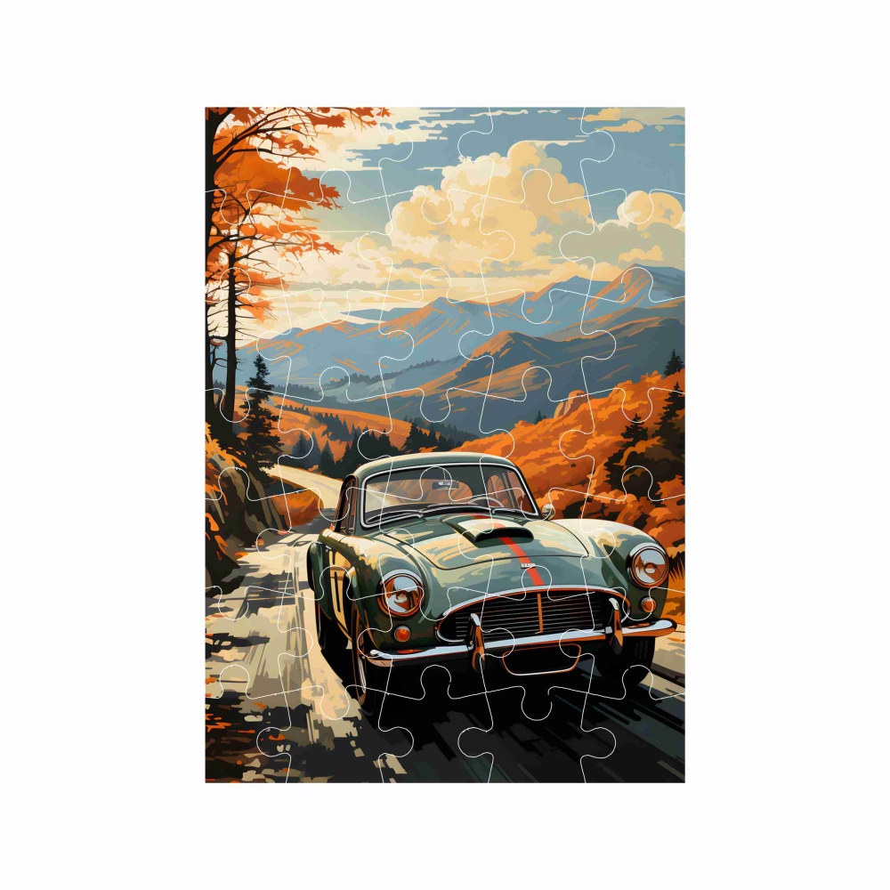 Puzzle 27x19,5cm (35 darabos) képpel - veterán