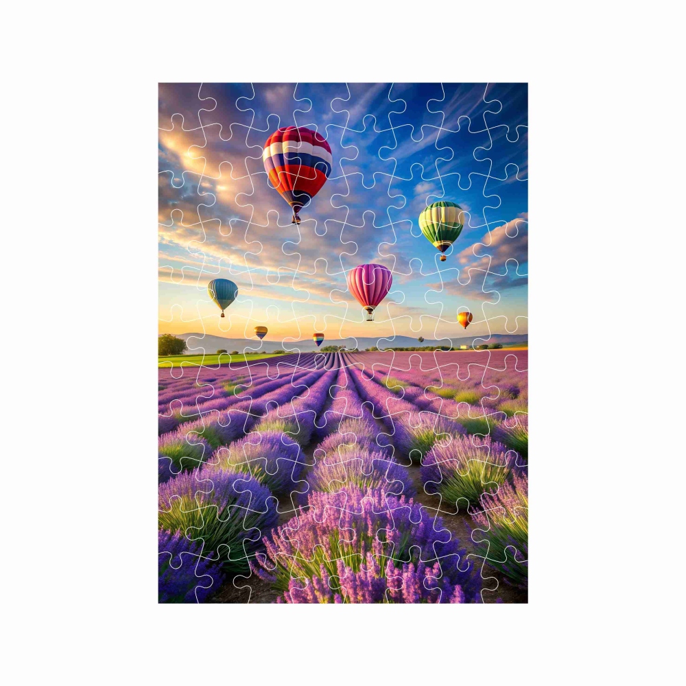 27x19,5cm-es (88 darabos) kirakó képpel - levendulák feletti repülés
