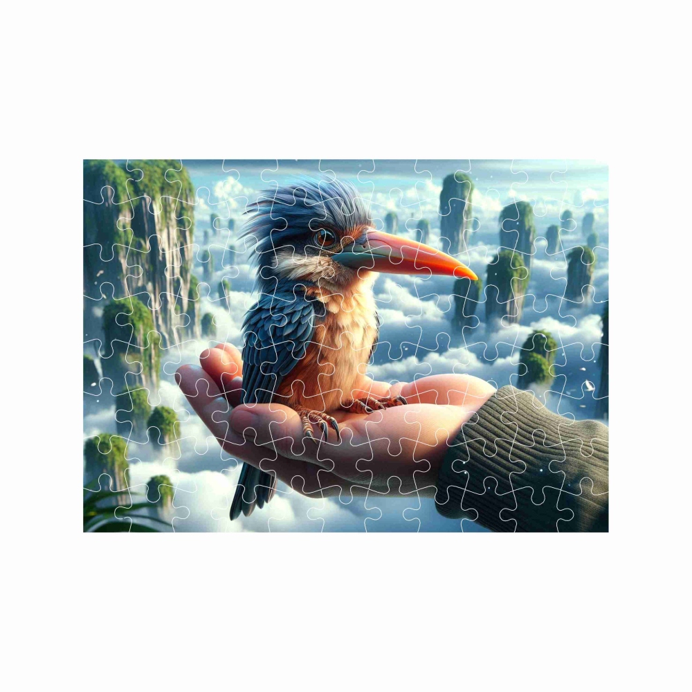 27x19,5cm-es (88 darabos) kirakó képpel - égi jégmadár