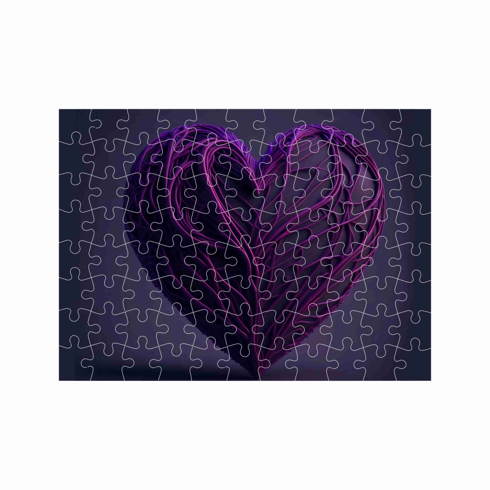 Puzzle 27x19,5cm (88 darab) képpel - szív