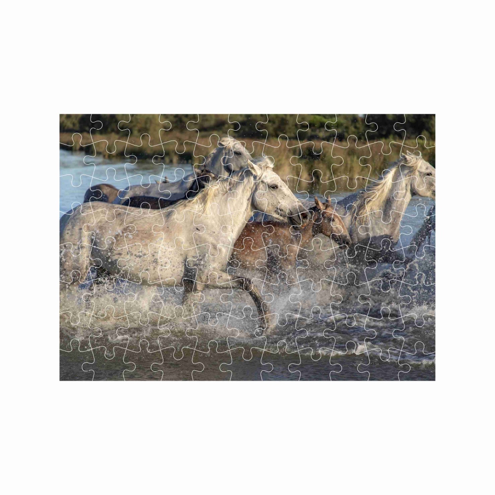 Puzzle 27x19,5cm (88 darabos) képpel - lócsorda