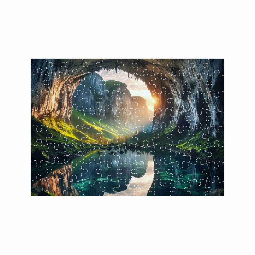 27x19,5cm-es (88 darabos) kirakó képpel - csendes barlang