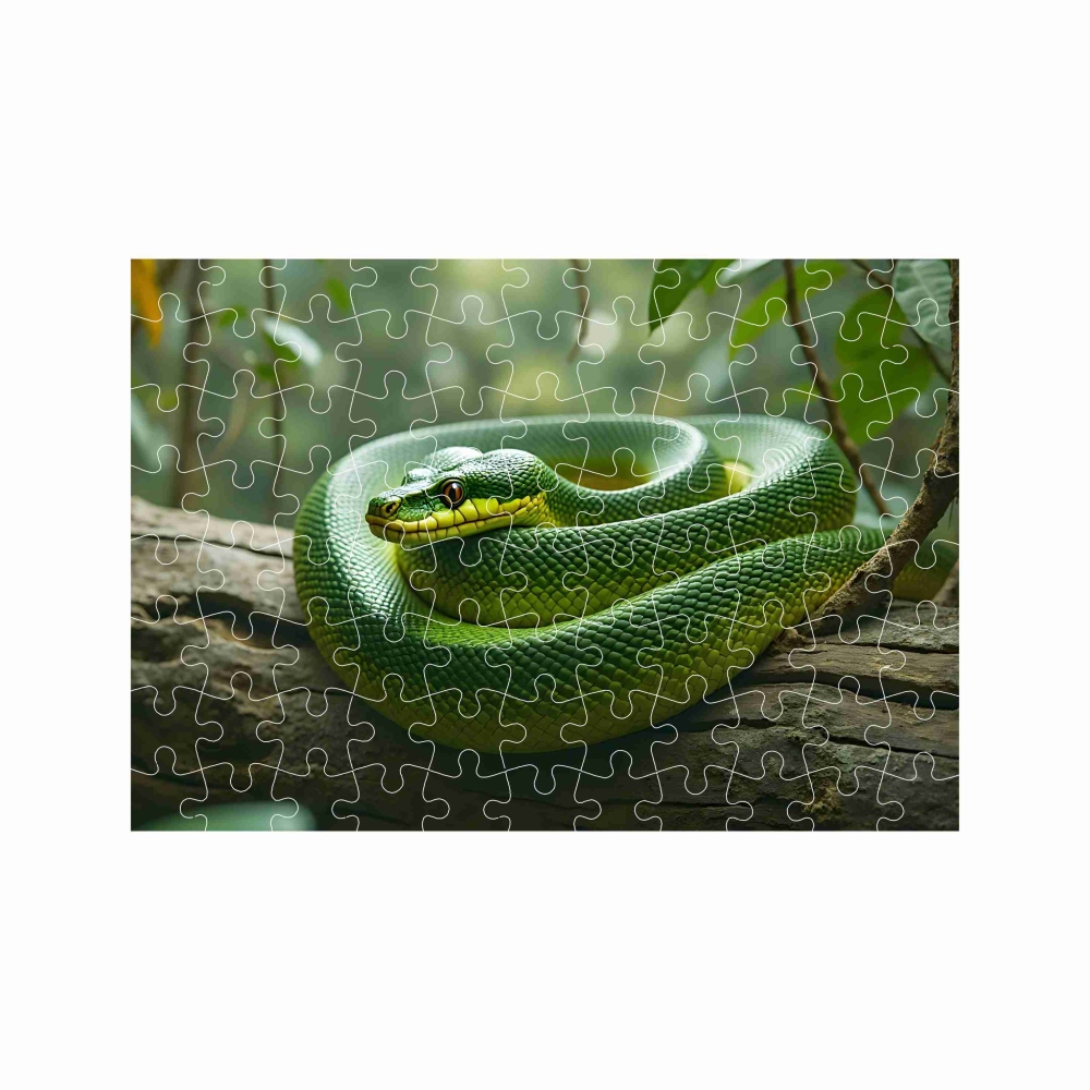 Puzzle A4 29x20cm (120 darab) képpel - kígyó