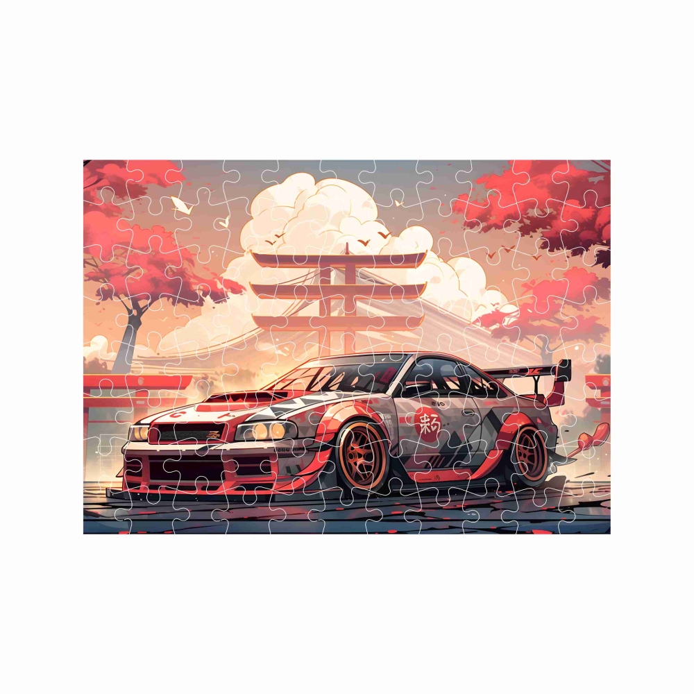 A4-es kirakó 29x20cm (120 darabos) képpel - japán sportautó